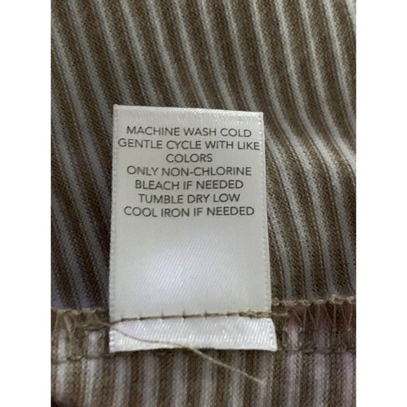 Christopher Banks Sz MEDIUM Taupe Rusty Red Knit Pullover Tunic Bling Floral EUC - Picture 11 of 11